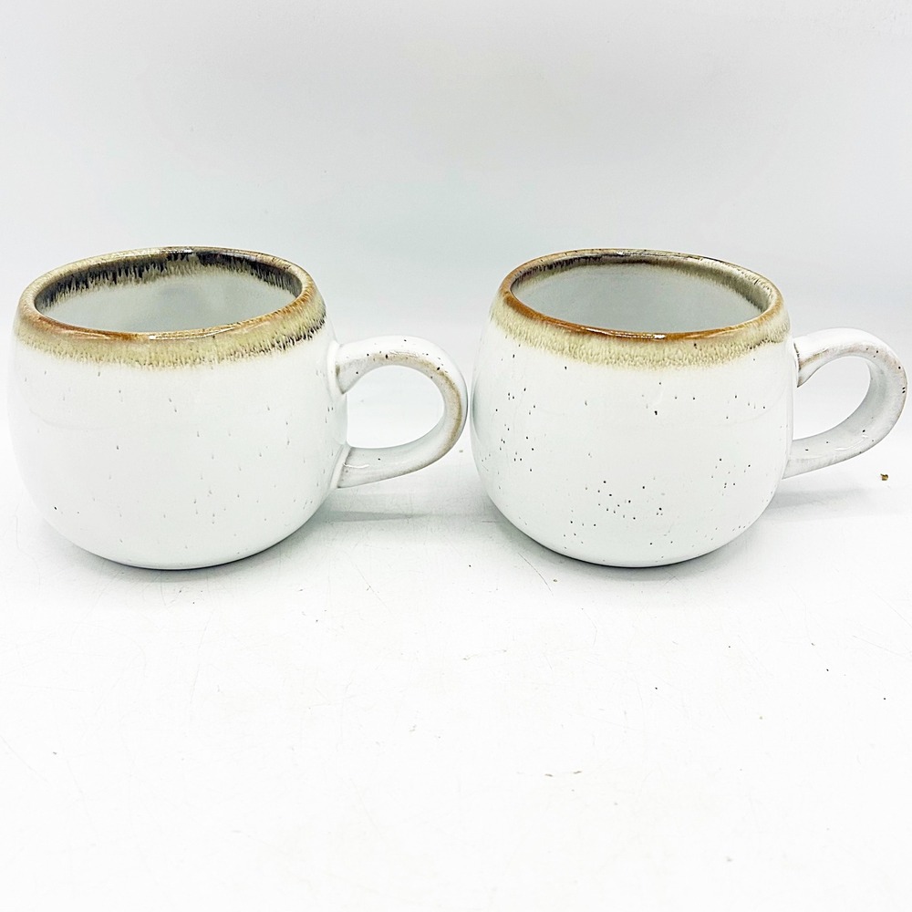 Hearth & Hand Magnolia Stoneware Coffee Mugs Set of 2 White Speckled Target